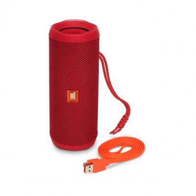 JBL full-featured waterproof portable Bluetooth speaker with surprisingly powerful sound Flip 4 (R) JBLFLIP4REDAM