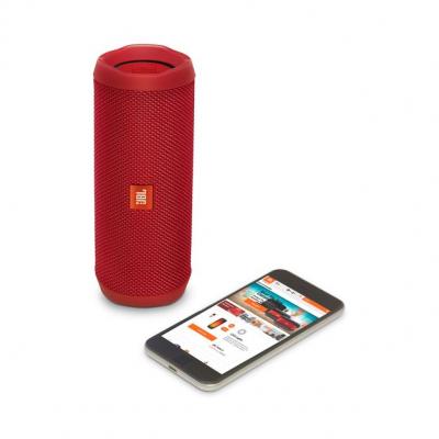 JBL full-featured waterproof portable Bluetooth speaker with surprisingly powerful sound Flip 4 (R) JBLFLIP4REDAM