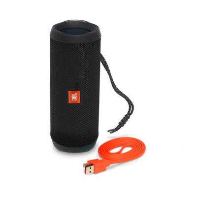 JBL full-featured waterproof portable Bluetooth speaker with surprisingly powerful sound Flip 4 (B) JBLFLIP4BLKAM