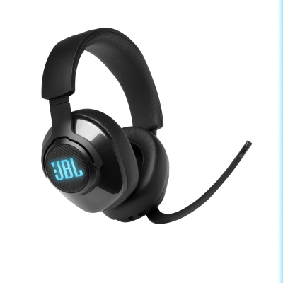 JBL Quantum 400 USB Over-Ear Gaming Headset with Game-Chat Dial - JBLQUANTUM400BLKAM