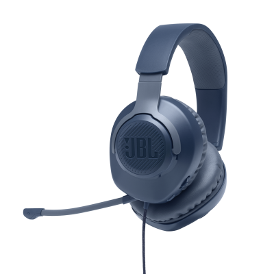 JBL Quantum 100 Wired Over-Ear Gaming Headset  - JBLQUANTUM100BLUAM