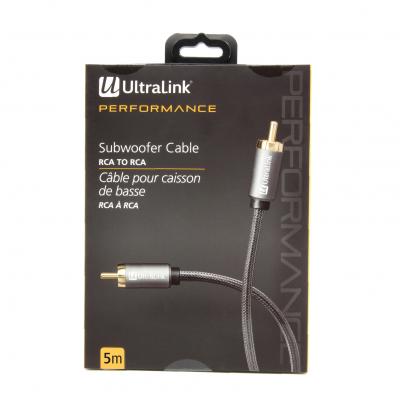 Ultralink 5m Subwoofer Cable Rca - ULP2SW5