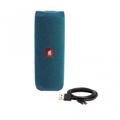 JBL JBL Flip 5 Eco Edition Portable Speaker In Ocean Blue - JBLFLIP5ECOBLUAM