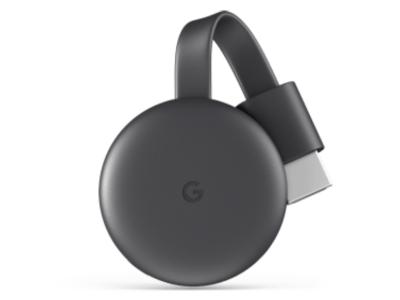 Google Chromecast Streaming Media Player In Charcoal Gray - 