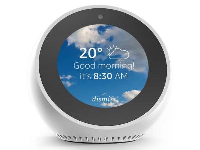 Amazon Echo Spot Smart Speaker In White