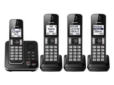 Panasonic Digital Cordless Answering System With 4 Handsets - KXTGD394B