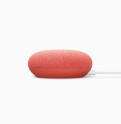 Google Nest Smart Speaker With Built-In Google Assistant - Nest Mini (Coral)