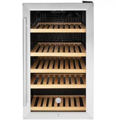 19" GE Beverage Center with  4.1 cu. ft. Capacity and Energy Star Certified - GVS04BQNSS