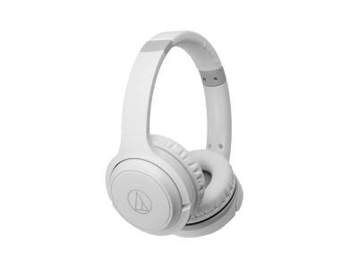 Audio Technica Wireless On-Ear Headphones with Built-in Mic & Controls - ATH-S200BTWH