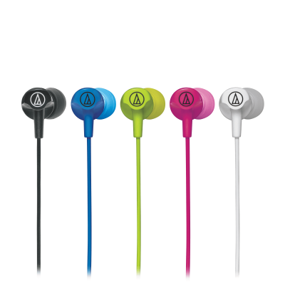 Audio Technica SonicFuel In-Ear Headphones with In-line Mic & Control - ATH-CLR100iSBK