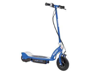 Razor Hand Operated Electric Scooter In Blue - E100 Electric Scooter (B)