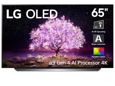 65" LG OLED65C1AUB 4K Smart OLED TV With AI ThinQ