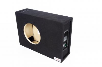 Atrend 10 Inch Single Shallow Mount Vented Subwoofer Enclosure - 10SMV-300.1