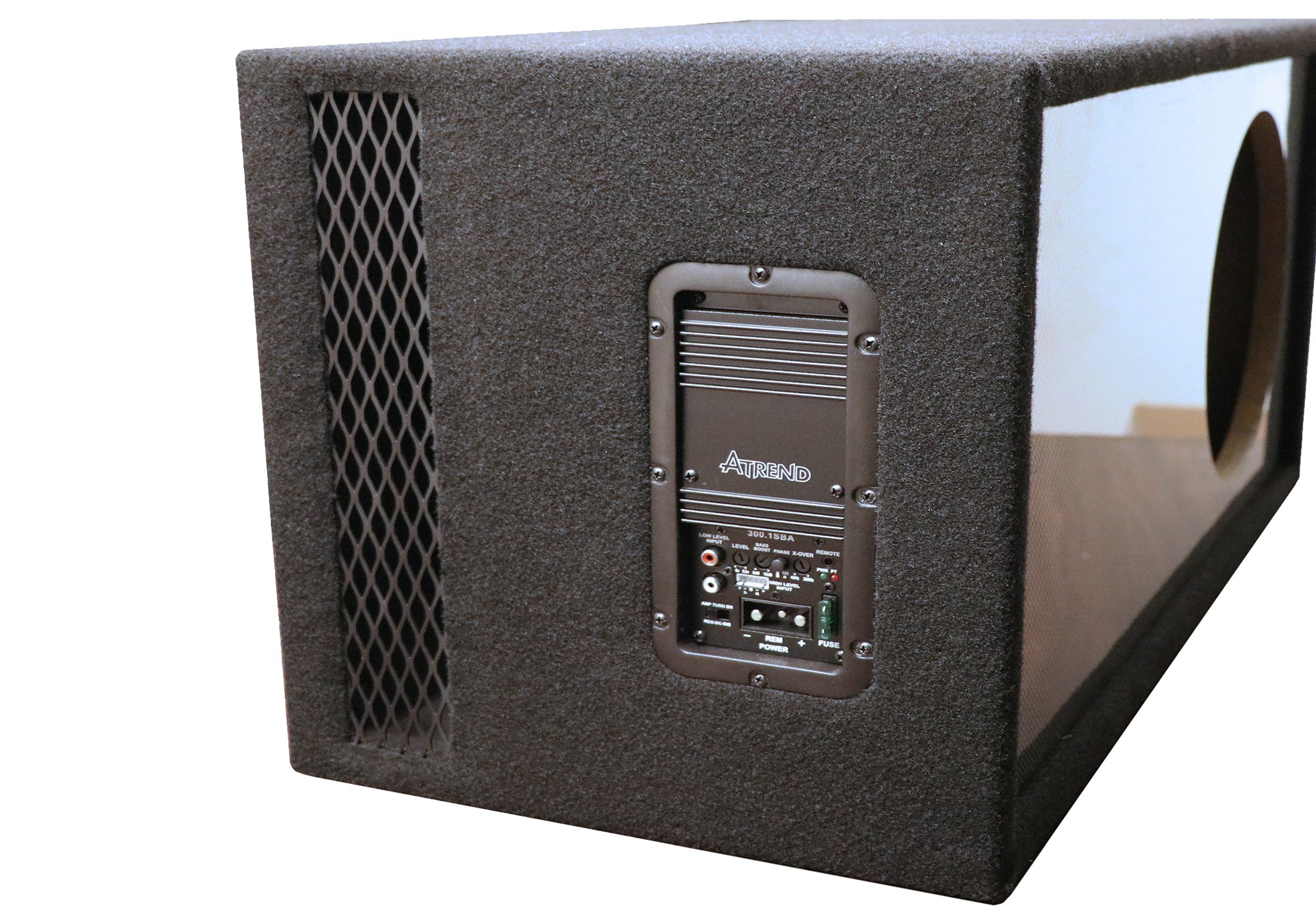 Single 12 inch subwoofer with box shop and amp