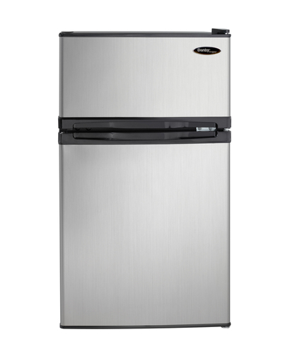 19" Danby 3.10 Cu. Ft. Dual Door Compact Fridge with Freezer - DCR031B1BSLDD