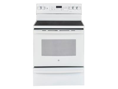 30" GE 5.0 Cu. Ft. Free Standing Electric Self Cleaning Convection Range - JCB860DKWW