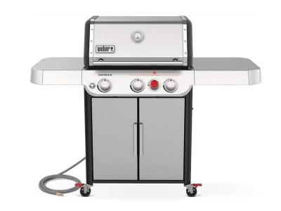 62" Weber 3 Burner Natural Gas Grill in Stainless Steel - Genesis S-325s NG