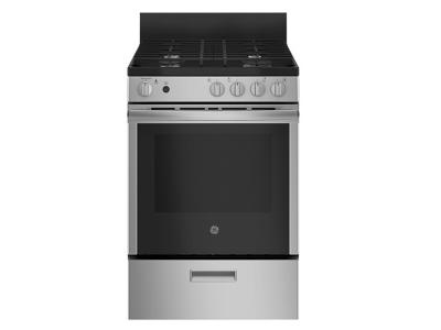 24" GE 2.9 Cu. Ft. Free Standing Gas Range With Steam Clean - JCGAS640RMSS