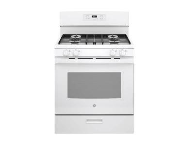 30" GE 4.8 Cu. Ft. Free-Standing Gas Range In White - JCGBS61DPWW