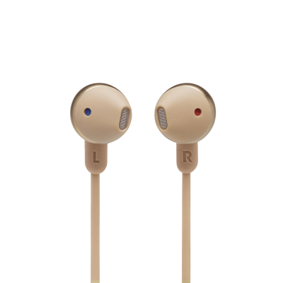 JBL Wireless Earbud Headphones in Champagne Gold - JBLT215BTCGDAM