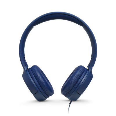 JBL Tune 500 Wired On-Ear Headphones - JBLT500BLUAM