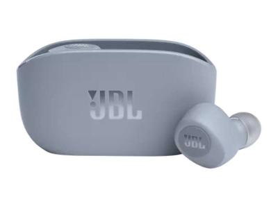JBL True Wireless Earbuds in Blue - JBLV100TWSBLUAM