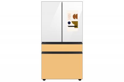 36" Samsung 22.5 Cu. Ft. Bespoke 4 Door French Door Refrigerator with Family Hub- RF23BB8900AWAC