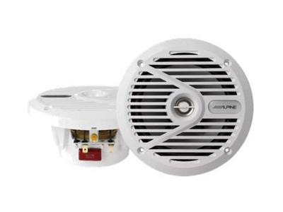 ALPINE 6.5" WHITE COAXIAL 2-WAY MARINE SPEAKER SPS-M601W