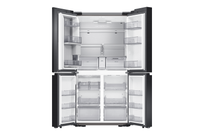 36" Samsung 22.8 Cu. Ft. Bespoke 4-Door Flex French Door Refrigerators With White Glass Panel - F-RF23A9673535
