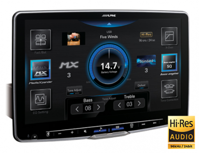 Alpine Halo9 Digital Multimedia Receiver With 9-inch Hd Display and Hi-res Audio Playback - ILX-F509