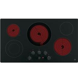 36" GE Electric Cooktop With Knob Control - JP3536DJBB