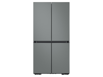 36" Samsung 29 Cu. Ft. Bespoke 4-Door Flex French Door Refrigerators With Gray Matte Glass Panel - F-RF29A9673131