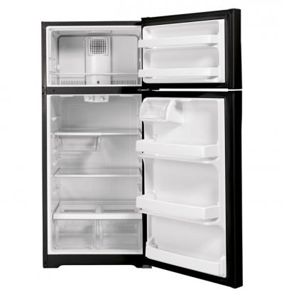 28" GE 16.6 Cu. Ft. Top-Freezer No-Frost Refrigerator - GTE17GTNRBB