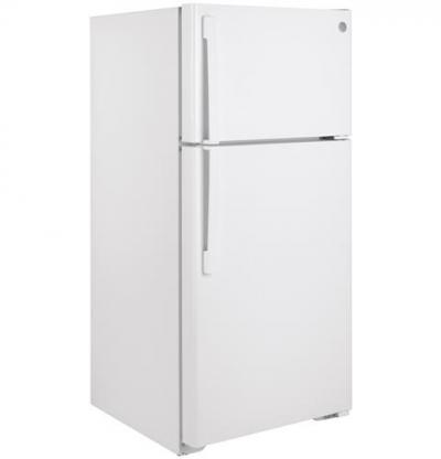 28" GE 15.6 Cu. Ft. Top-Freezer Refrigerator With Energy Star Certified - GTE16DTNRWW