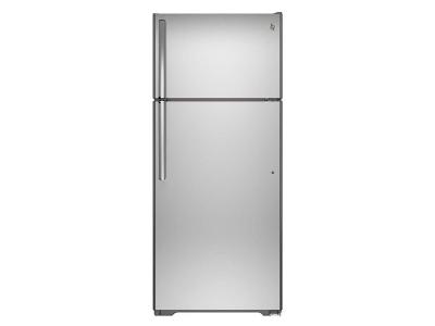 GE 18.2 Cu. Ft. Top-Freezer Refrigerator in Stainless Steel - GTS18FSLKSS