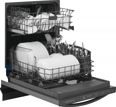 24" Frigidaire Gallery Built-In Dishwasher in Black Stainless Steel - GDPH4515AD