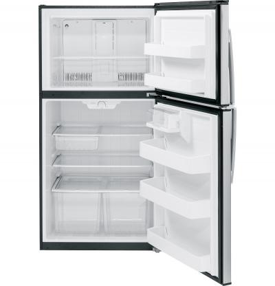 33" GE 21.2 Cu. Ft. Top-Freezer No-Frost Refrigerator - GTE21GSHSS