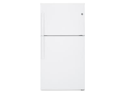 33" GE 21.2 Cu. Ft. Top-Freezer No-Frost Refrigerator - GTE21GTHWW