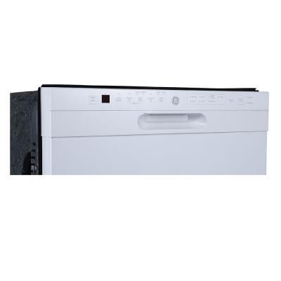 24" GE Built-In Front Control Dishwasher In White - GBF655SGPWW