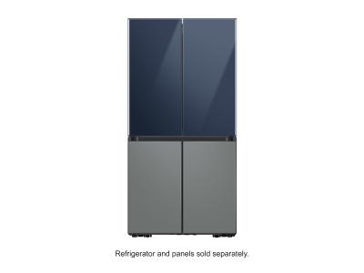Samsung Bespoke 4-Door Flex Refrigerator Panel in Navy Glass - RA-F18DUU41/AA