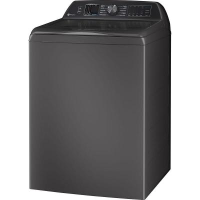 28" GE Profile 6.2 Cu. Ft. Washer with Smarter Wash Technology in Diamond Grey - PTW700BPTDG