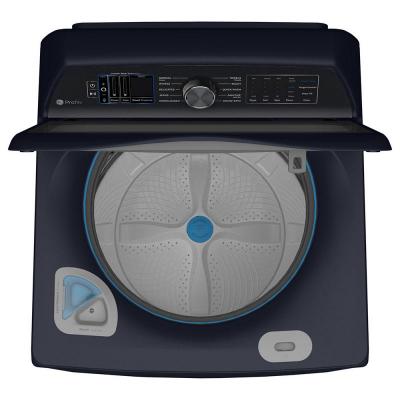 28" GE Profile 6.2 Cu. Ft. Washer with Smarter Wash Technology in Sapphire Blue - PTW900BPTRS