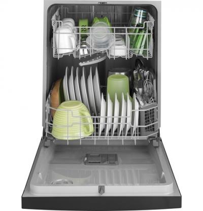 24" GE Built-in Front Control Dishwasher In Stainless Steel - GDF510PSMSS