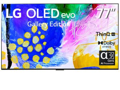 77" LG OLED77G2PUA 4K OLED Evo Gallery Edition TV with AI ThinQ