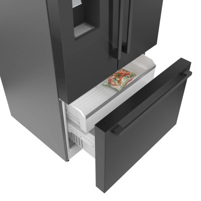 36" Bosch 500 Series French Door Refrigerator Bottom Mount with Easy Clean - B36FD50SNB