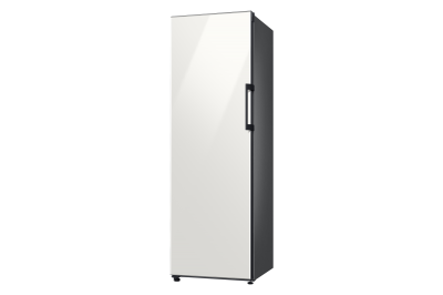 24" Samsung 11 Cu. Ft. Bespoke 1-Door Column Freezer with White Glass Panel - F-RZ11T7474A35