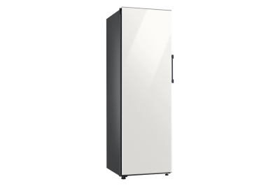 24" Samsung 11 Cu. Ft. Bespoke 1-Door Column Freezer with White Glass Panel - F-RZ11T7474A35