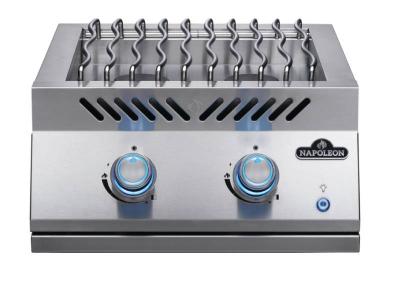 22" Napoleon Built-in 700 Series Dual Range Top Burner with Stainless Steel Cover - BIB18RTNSS
