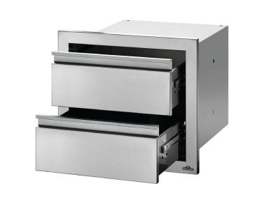 Napoleon 18" x 16" Double Drawer in Stainless Steel - BI-1816-2DR