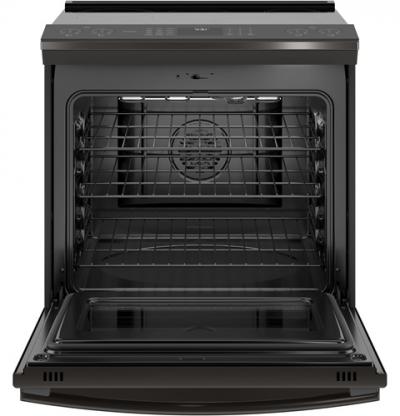 30" GE Profile 5.3 Cu. Ft. Slide In Front Control Induction Self-Cleaning Range - PCHS920BMTS